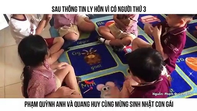 SAU THÔNG TIN LY HÔN VÌ CÓ NGƯỜI THỨ 3 PHẠM QUỲNH ANH VÀ QUANG HUY CÙNG MỪNG SINH NHẬT CON GÁI