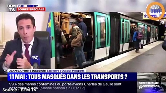 Selon Jean-Baptiste Djebbari, 9 millions de masques seront distribués dans les transports en commun !