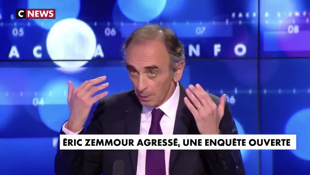 Eric Zemmour évoque pour la première fois son agression sur CNews: Je ne suis pas victime ni martyr, je défends simplement des idées