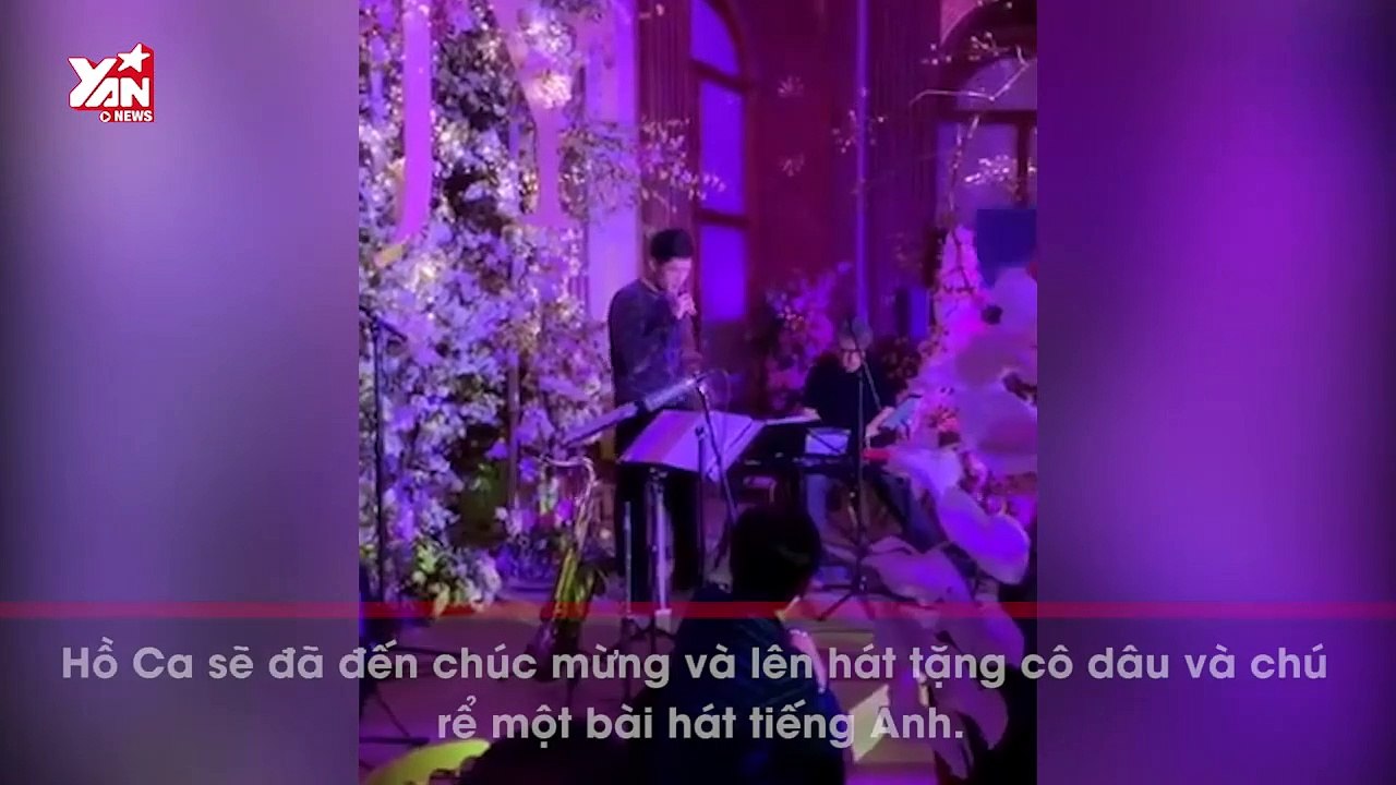 Không phải chủ hôn trong lễ cưới của Tấn - Đường, Hồ Ca chỉ lên hát chúc mừng cũng khiến dân tình điên đảo