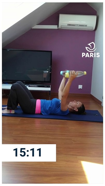 Paris chez vous : séance de renforcement musculaire "haut du corps" et gainage avec Christel