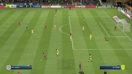 Montpellier HSC - FC Nantes sur FIFA 20 : résumé et buts (L1 - 37e journée)