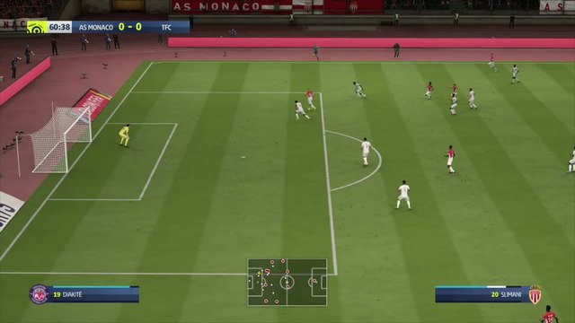 AS Monaco - Toulouse FC sur FIFA 20 : résumé et buts (L1 - 37e journée)