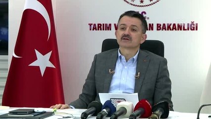Pakdemirli: "Yetiştiricilerimize hayvan başı 65 lira olmak üzere, toplam 100 milyon liralık yem...