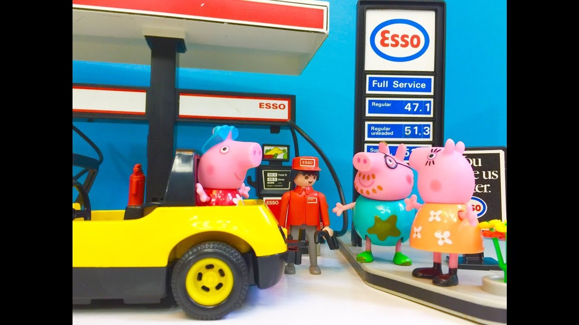 PEPPA PIG Toys Esso GAS STATION Playmobil Set Rare Vintage Opening  Unboxing- - video Dailymotion