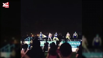 Nhạc Hồ Quang Hiếu sang Dubai làm bài tập thể dục cho mẹ bỉm sữa