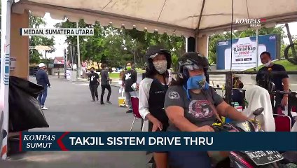 Kampung Kuliner Di Medan Jual Takjil Sistem Drive Thru