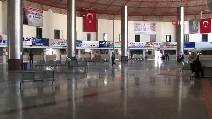 Hatay otogarında sessizlik hakim