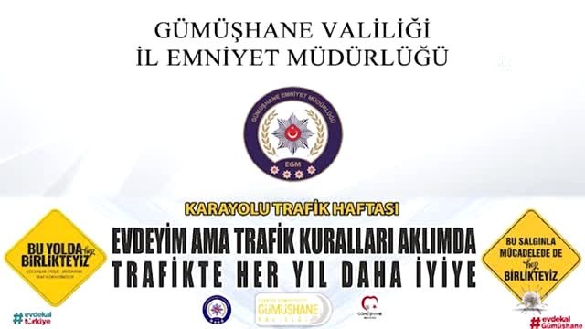 Gümüşhaneli çocuklardan videolu koronavirüs ve trafik kuralları mesajı