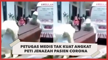 Tenaga Medis Tak Kuat Angkat Jenazah Diduga  Kelelahan