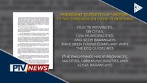 Ika-anim na weekly report sa Kongreso, isinumite na ni Pangulong #Duterte
