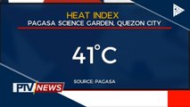 Pinakamataas na computed heat index sa NCR, naitala kahapon