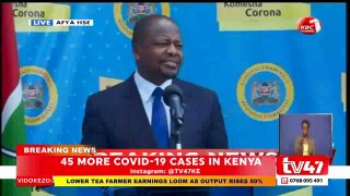 COVID-19: Kenya records 45 new cases as 9 recover