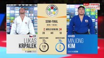 Demi-finales  100kg, Krpalek vs Kim et Tushishvili vs Harasawa - ChM de judo 2019