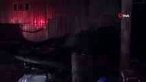 Fabrika bahçesinde korkutan yangın: 1 kişi zehirlendi
