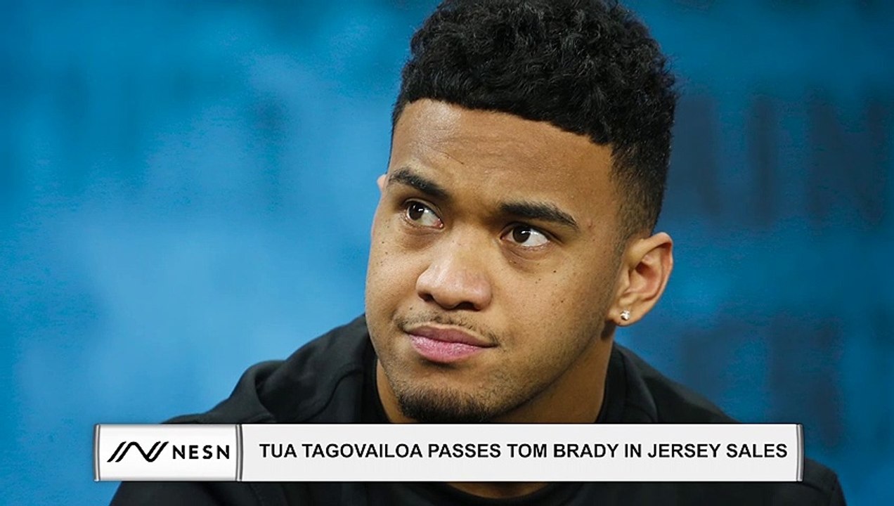Miami Dolphins Quarterback Tua Tagovailoa Passes Tom Brady On The NFL Jersey Sales List