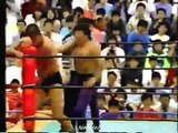 UWF - Akira Maeda, Super Tiger vs. Yoshiaki Fujiwara, Osamu Kido (4.14.1985)