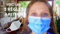 Pour bien porter le masque, 5 gestes essentiels à connaître