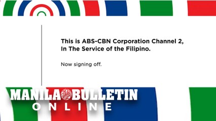 ABS-CBN ceases TV and radio broadcast, asks for support from the Filipino people
