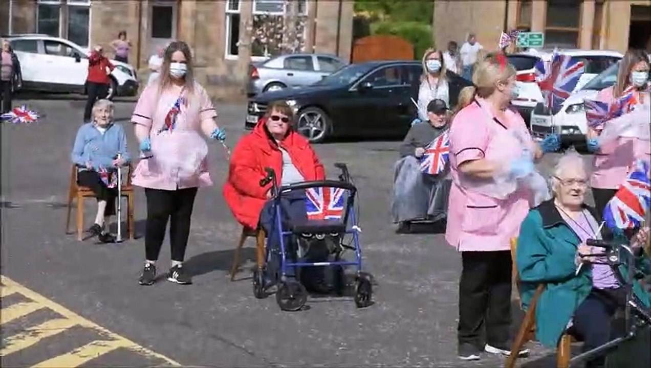 Dorrator Court sheltered housing in Camelon celebrated the 100th birthday of Fred Walker
