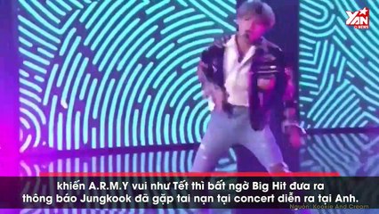 Jungkook bất ngờ gặp tai nạn, bật khóc nức nở trong concert vì không thể thực hiện vũ đạo
