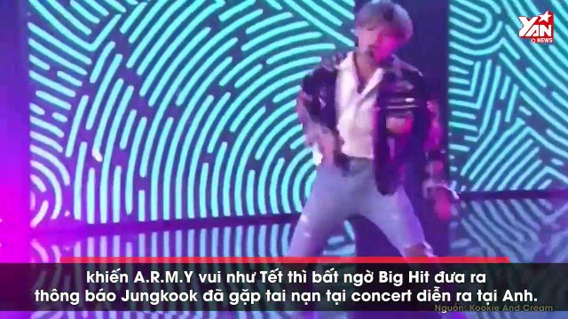 Jungkook bất ngờ gặp tai nạn, bật khóc nức nở trong concert vì không thể thực hiện vũ đạo