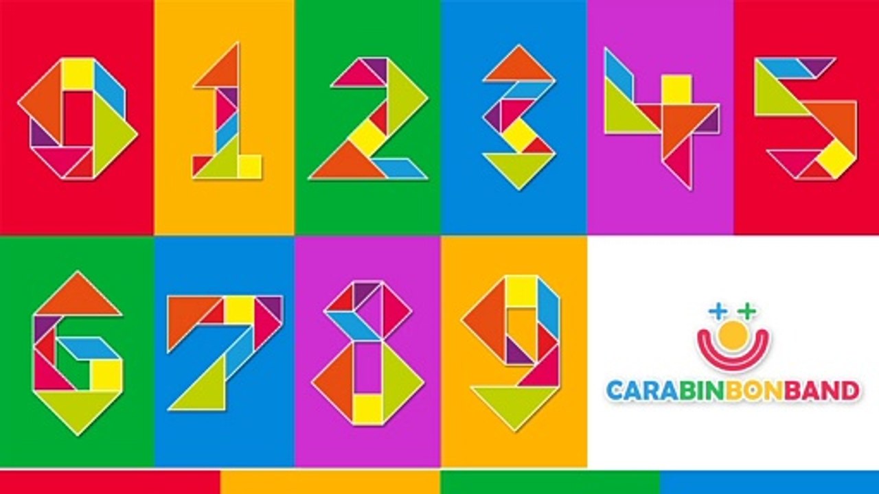 PUZZLES TANGRAM - NÚMEROS del 0 al 9 - By CARA BIN BON BAND