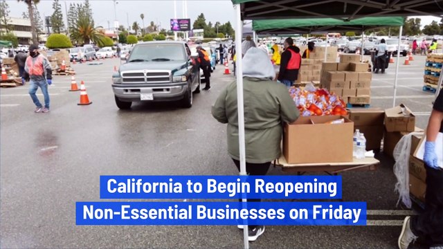California to Begin Reopening Non-Essential Businesses on Friday