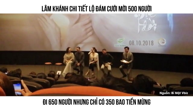 LÂM KHÁNH CHI TIẾT LỘ ĐÁM CƯỚI MỜI 500 NGƯỜI ĐI 650 NGƯỜI NHƯNG CHỈ CÓ 350 BAO TIỀN MỪNG