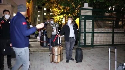 Yurttaki karantina süreci tamamlananlar memleketlerine uğurlandı