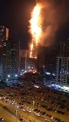 Dev gökdelende kabus! Alevler gökyüzüne kadar ulaştı!