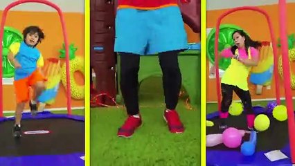 Kids Exercise Body Parts song Dance Challenge with Ryan's World