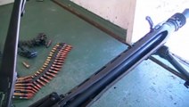 MG 42 full otomatik silah ile ateş etme
