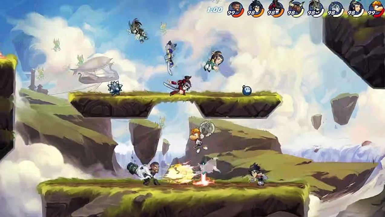 -Brawlhalla- Combat a 8 (un gros bordel)