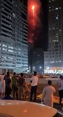 Massive Fire in Sharjah Tower