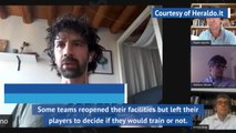Italian players association boss admits uncertainty around May 18th return to training