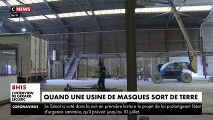 Construite en un temps record, la première usine de masques d'Ile-de-France ouvrira début mai