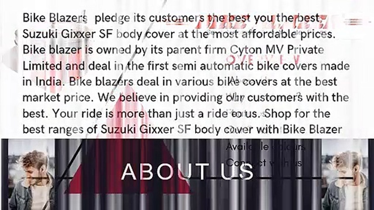 Suzuki Gixxer SF body cover manufacturers in delhi