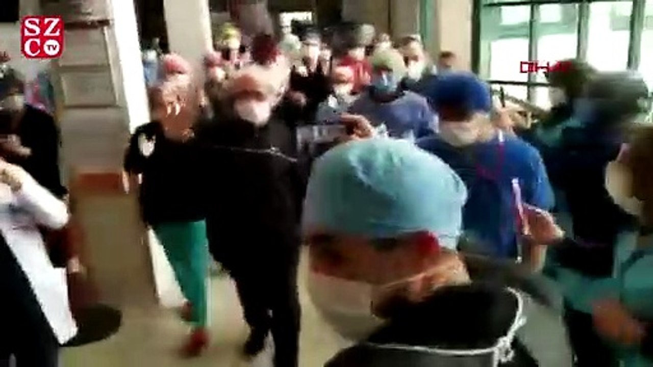 Corona virüsü yenen doktor alkışlarla taburcu oldu