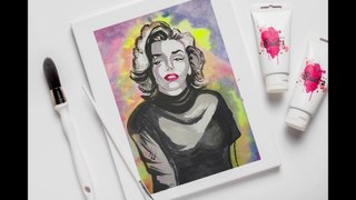 How to draw Marilyn Monroe step by step| Marilyn Monroe water color portrait 2020