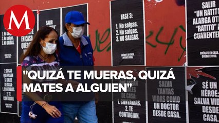 Esta es la campaña "Quédate en casa, Quédate vivo" con mensajes fuertes