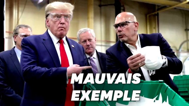 Trump visite une usine de masques... sans masque (malgré les consignes)