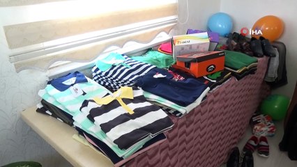 Muhtardan 600 çocuğa bayramlık giysi