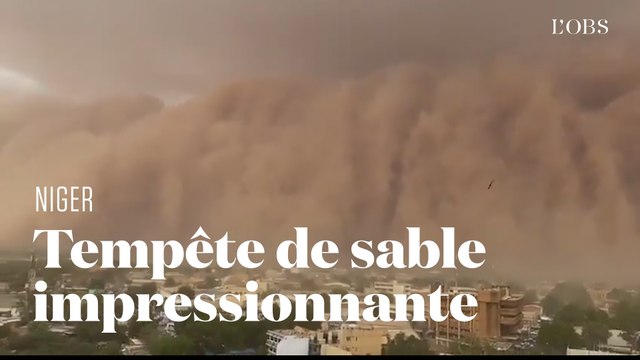 Une impressionnante tempête de sable frappe Niamey, la capitale du Niger