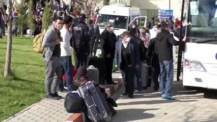 Yozgat'ta gözetim süreleri sona eren 313 kişi memleketlerine uğurlandı