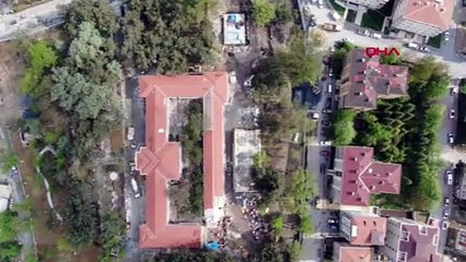 Tarihi Hadımköy Askeri Hastanesi'nin son hali görüntülendi