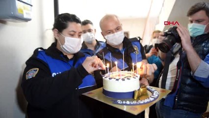 ADANA Polisten 80 yaşındaki emekli avukata doğum günü sürprizi