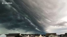 Otherworldly shelf cloud caught rolling across South Carolina sky in timelapse