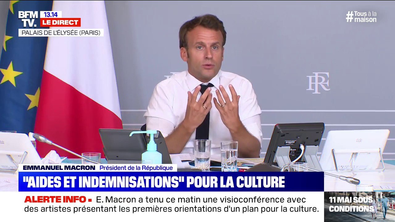Emmanuel Macron aux acteurs de la culture: "On a besoin de vous à l'école"