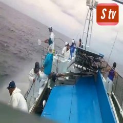 Amazing Fast Tuna Fishing Skill Catching Big on The Sea